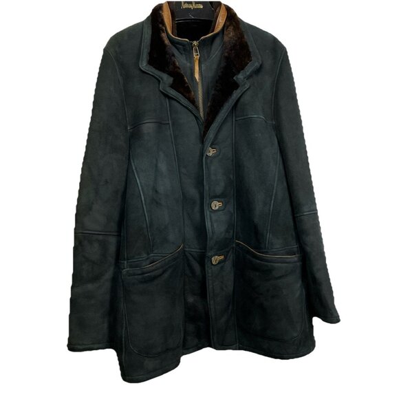 42 Overland Distressed Full Shearling Mckinley  Sheepskin Coat Jack Frost Merino - Picture 1 of 8